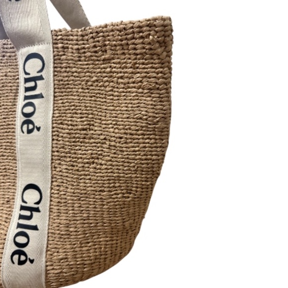 Chloe Large Woody Basket Bag in Natural Fibers - Picture 9 of 16